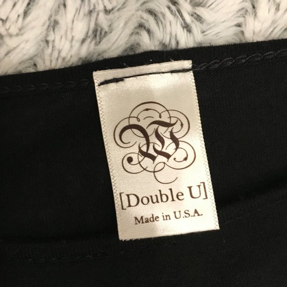 Slouchy Black Top - Sequined Owl - Picture 4 of 4